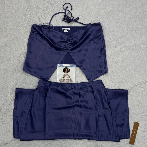 Reformation Beba 🕸Silk🕸 Two Piece | Jacaranda 🎉SALE🎀 NEW - Picture 13 of 15